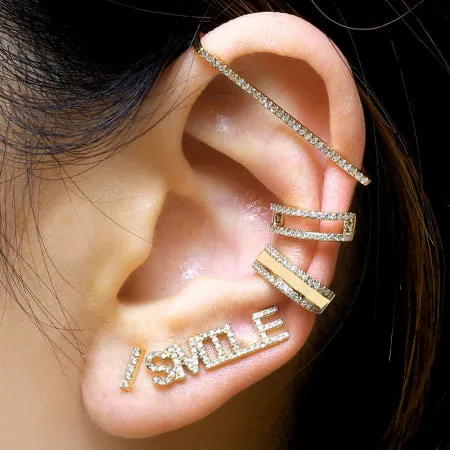 Diamond Single Ear Cage Cuff