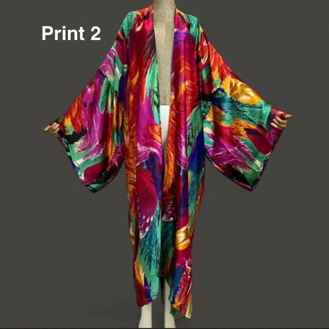 Ellina Butterfly Print Kimono