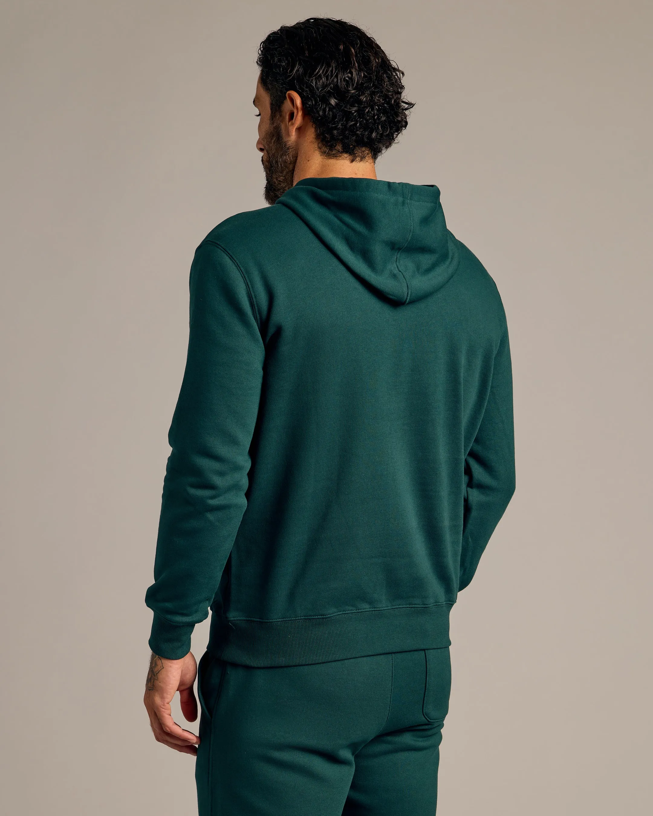 Emerald Fleece French Terry Pullover Hoodie