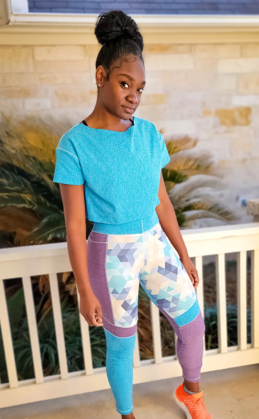 Endurance Color Block Leggings Pattern