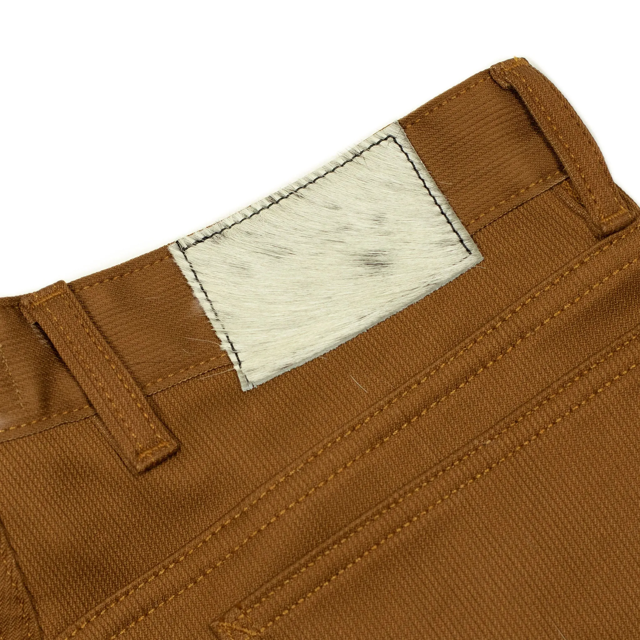 Five pocket pants in Bay Brown Japanese bedford cord (restock)