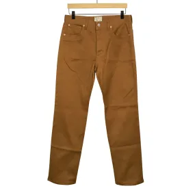 Five pocket pants in Bay Brown Japanese bedford cord (restock)