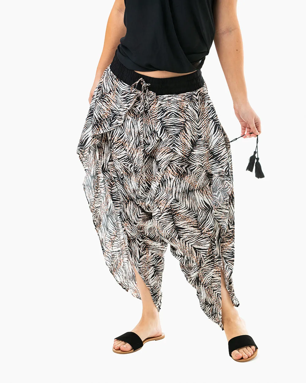 Flap Harem Pants