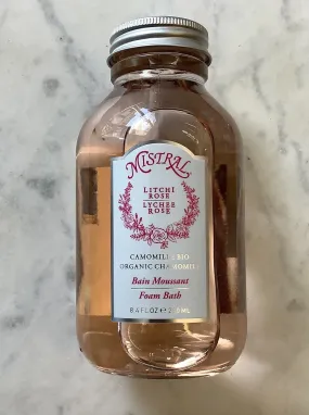 French-made Lychee Rose Foam Bath