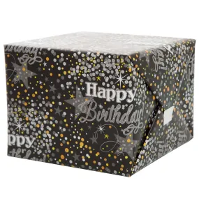 Gift Wrap Roll Glittering Birthday