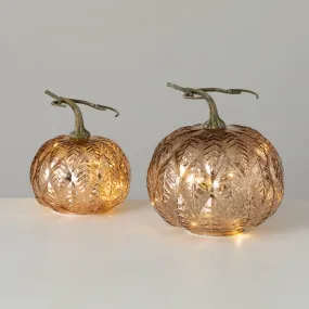 Gold Leaf Pattern Pumpkin Set