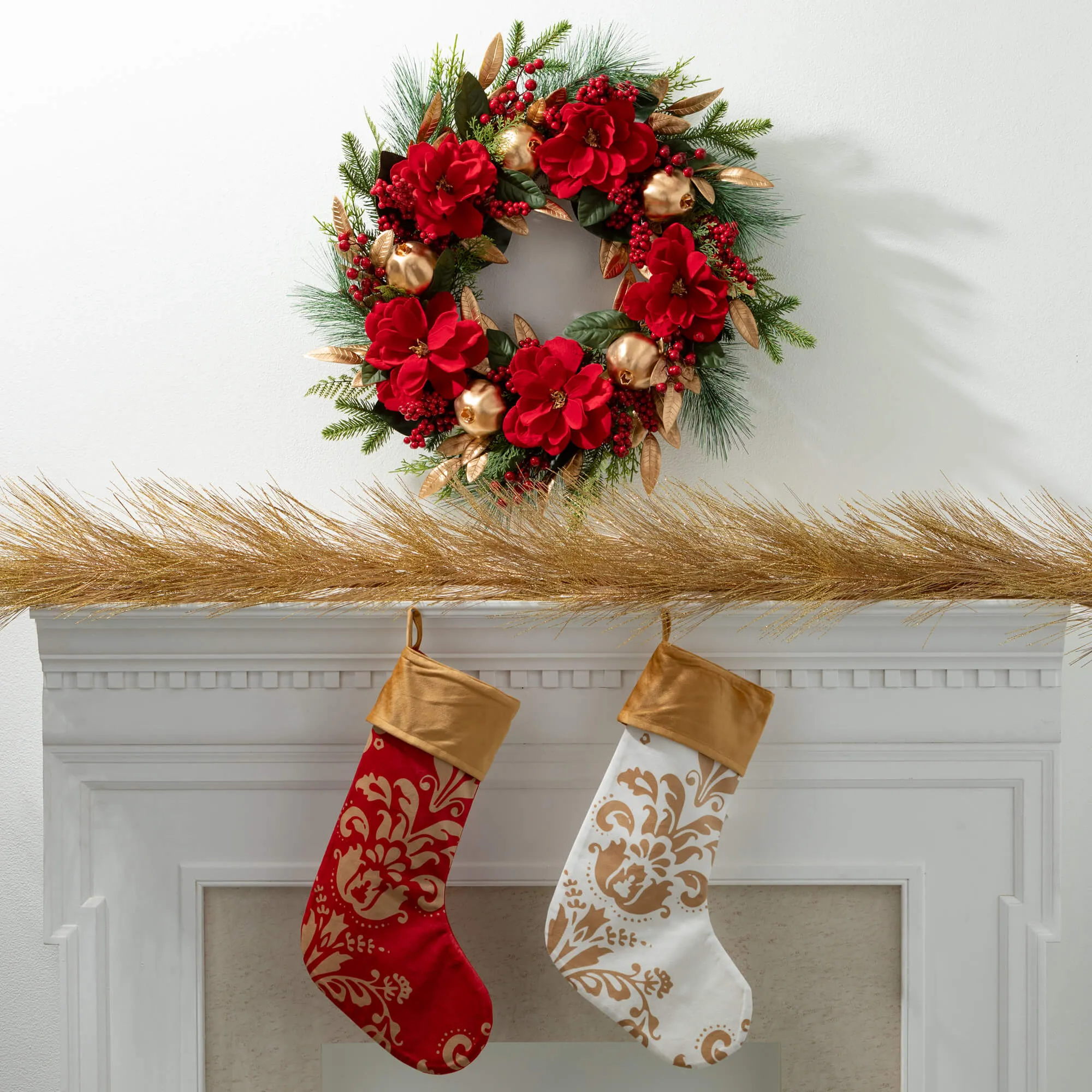 Gold Metallic Pine Garland