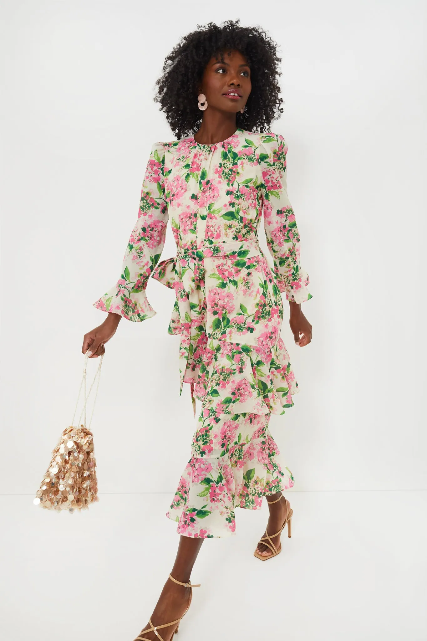 Gossamer Pink Hydrangea Sasha Dress