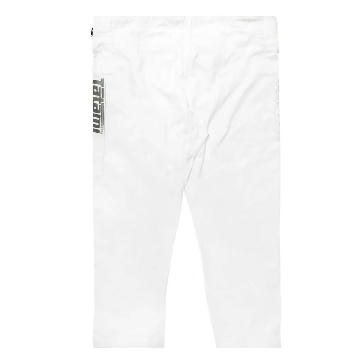 Grey on White Tatami Fightwear Estilo Black Label Mens BJJ Gi