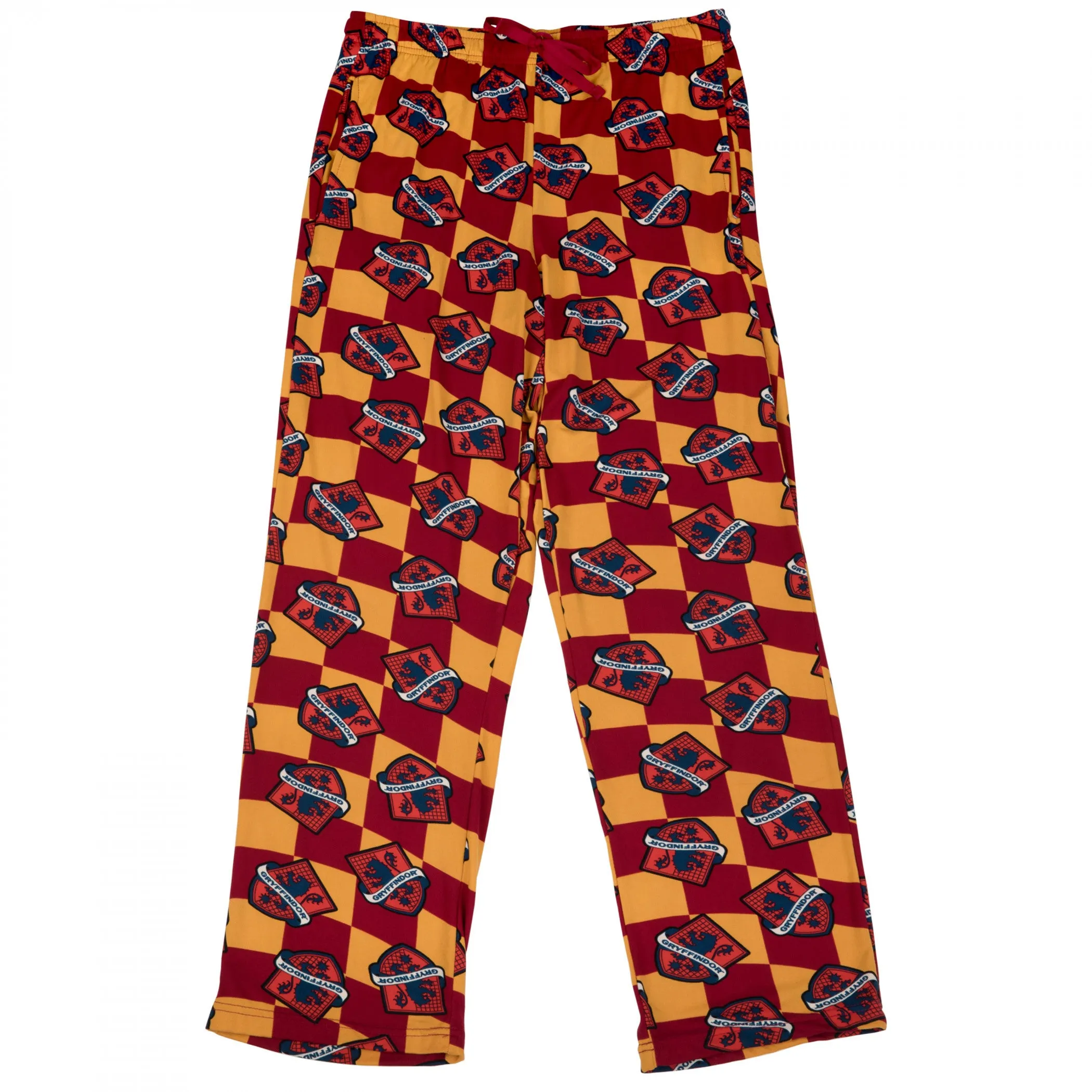 Harry Potter Gryffindor House Crest Checkered Sleep Pants