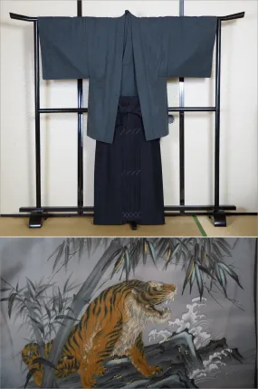 Jacket, kimono, hakama set / JKH #1-194