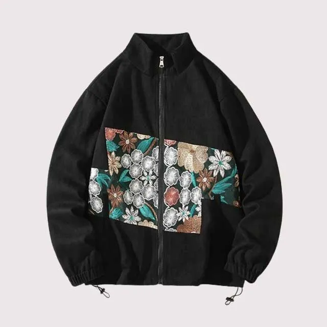 Japanese Embroidery Bomber Jacket