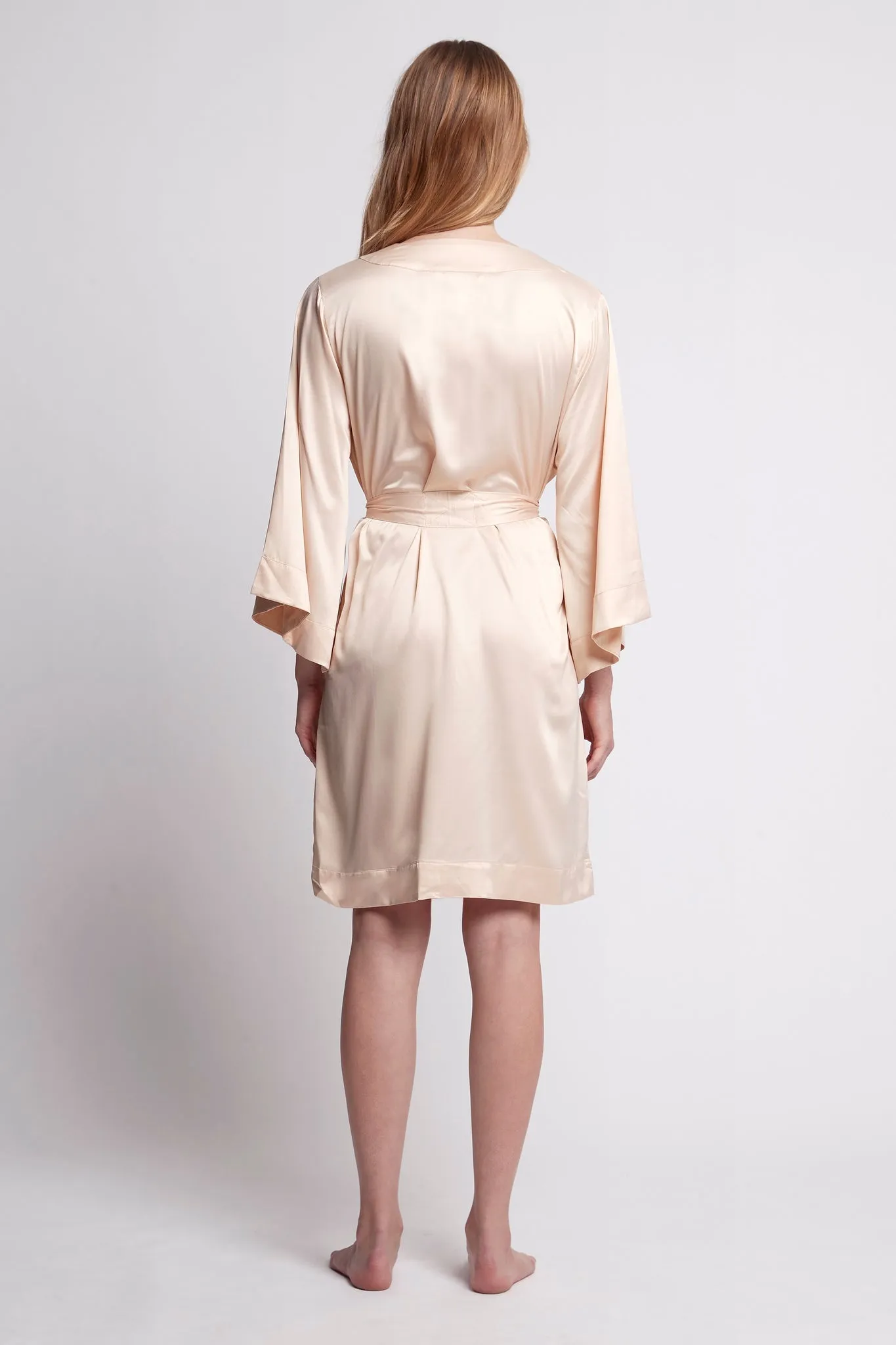 Jasmine Short Robe - Blush