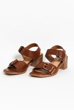 Jazzi Cognac Buckle Heel