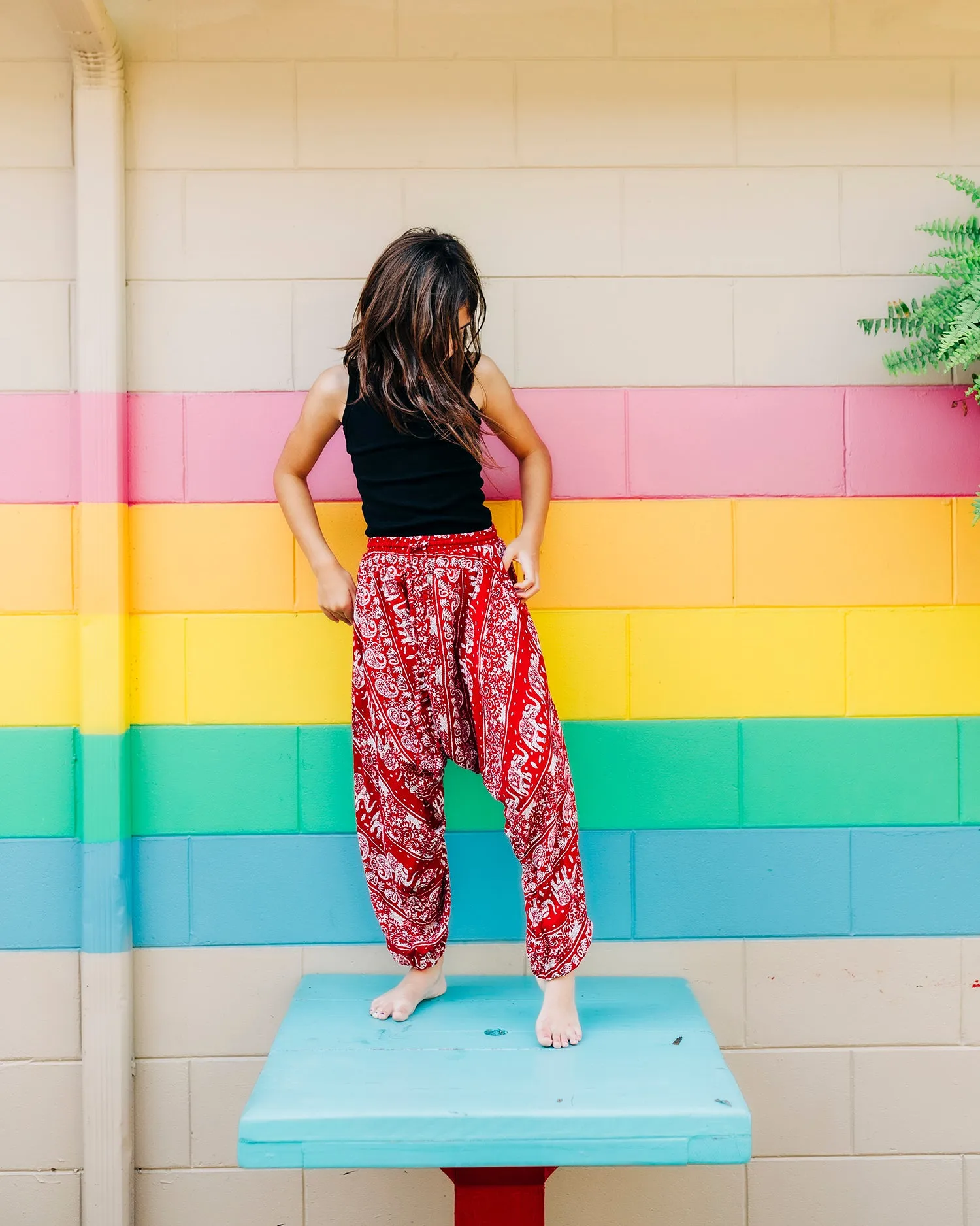 Kids Red Lotus Pants