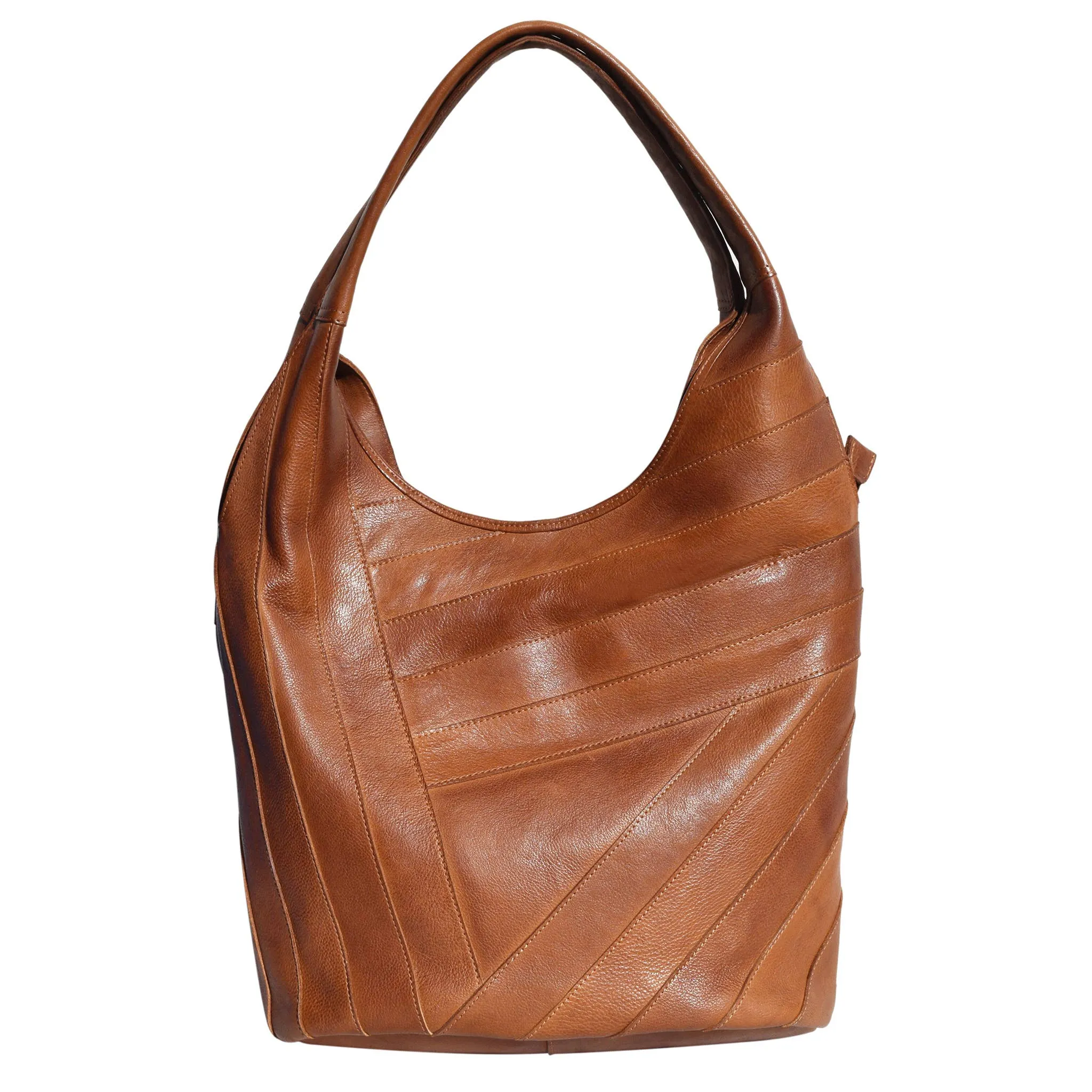 Kiki Leather Shoulderbag - Cognac