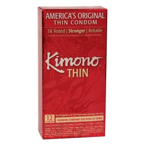 Kimono Lubricated Condom 12 Pk