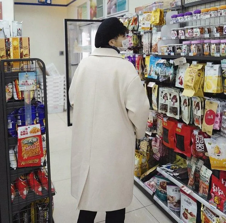 [Korean Style] Chelsea Woolen Double Overcoat