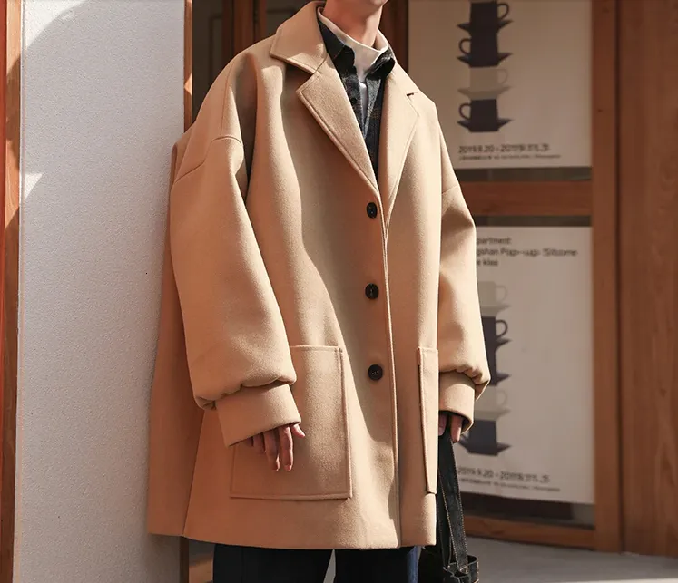 [Korean Style] Damos Casual Woolen Coats