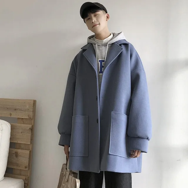 [Korean Style] Damos Casual Woolen Coats