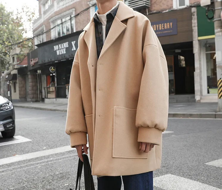 [Korean Style] Damos Casual Woolen Coats