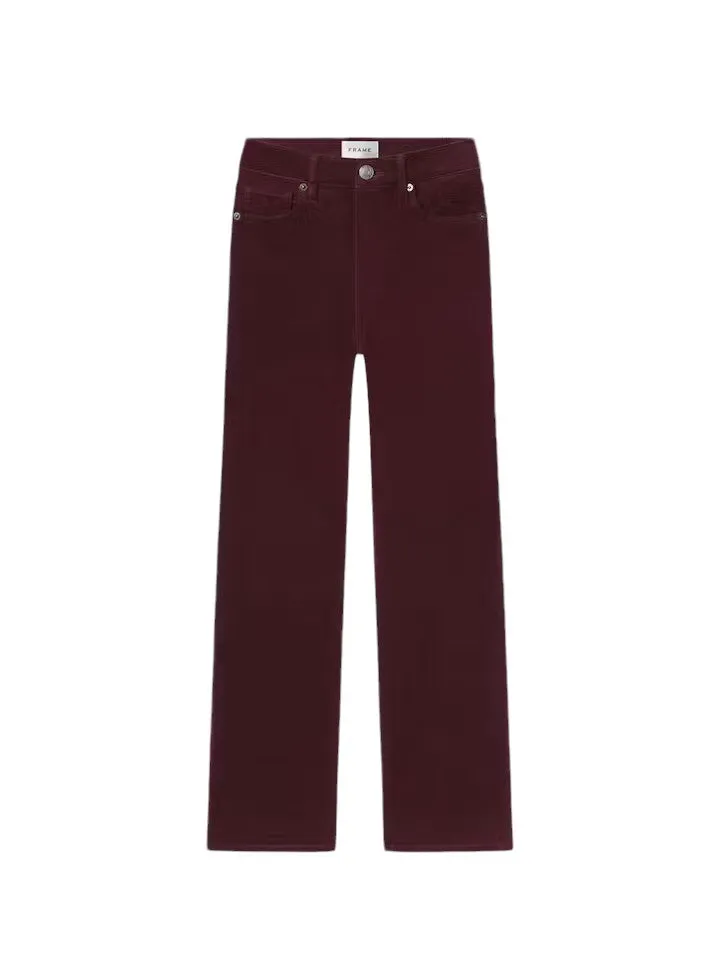 Le Sleek Straight Corduroy - Wine