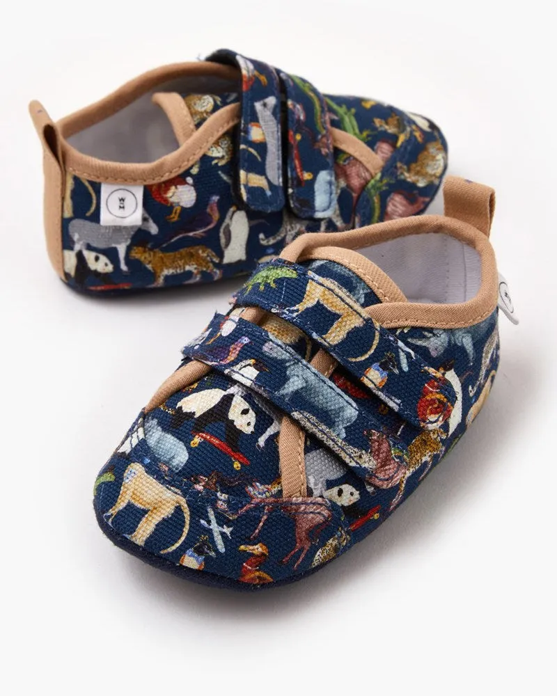 Liberty Baby Nate Canvas - Zoo Navy