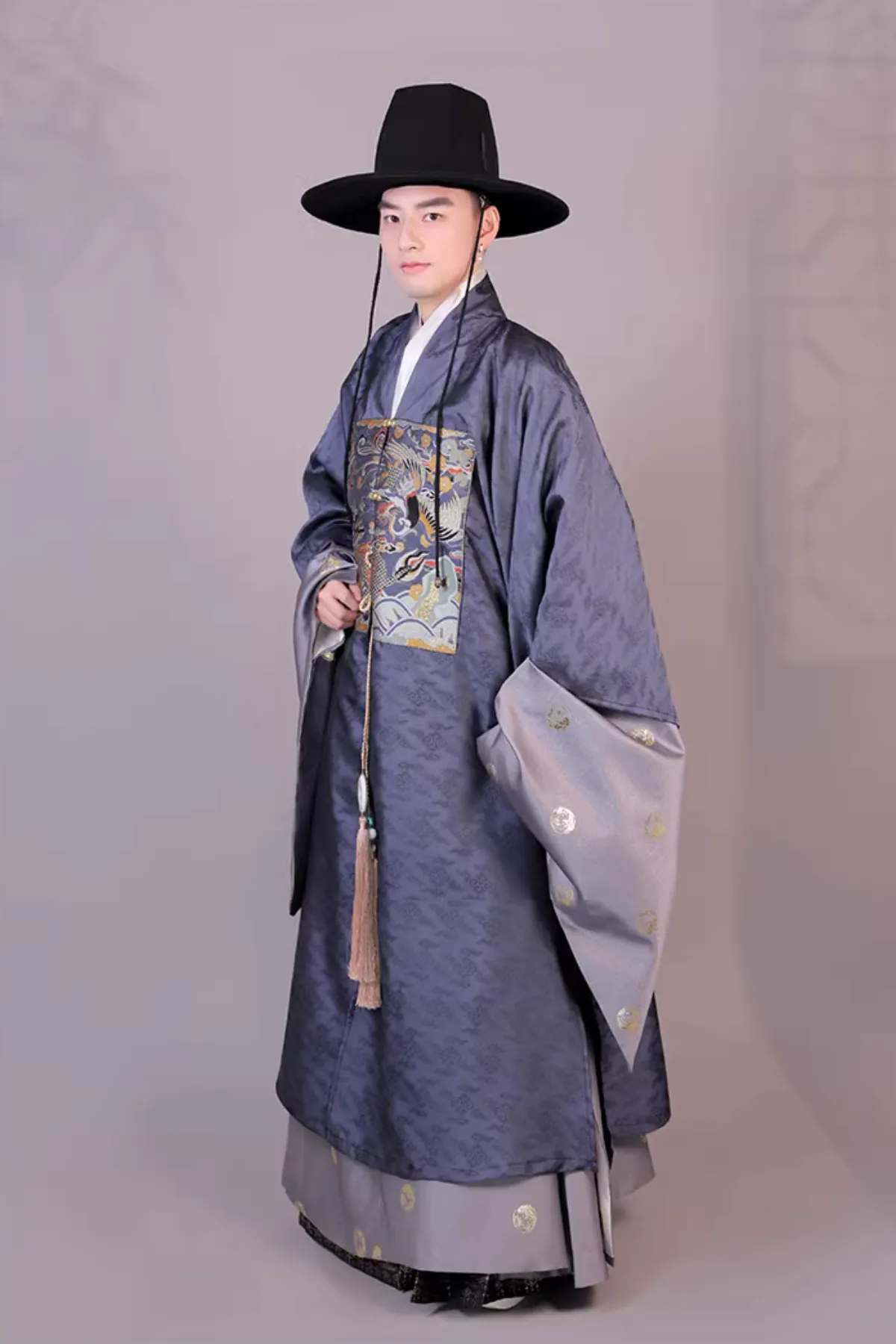 Lin Luan 麟鸾 Qilin & Phoenix Ming Dynasty Helingshan Men's Jacket Set