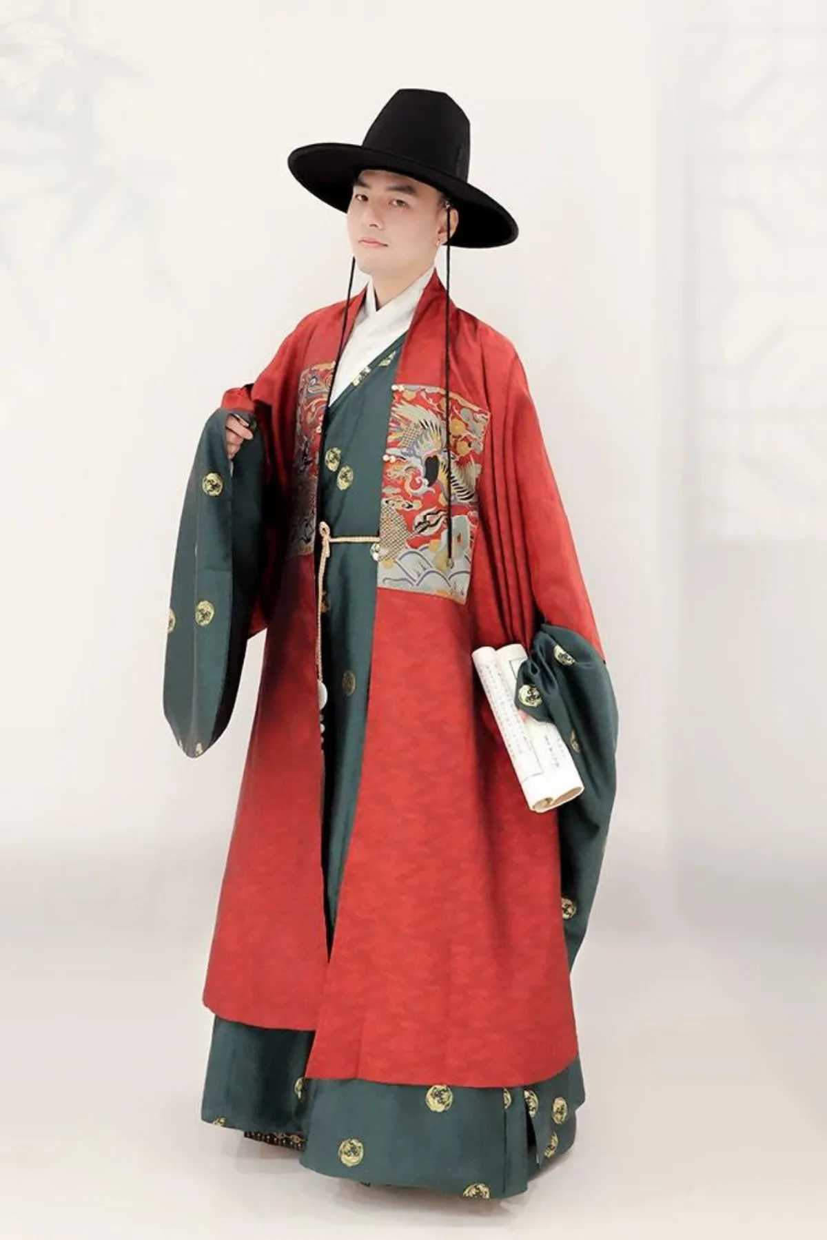 Lin Luan 麟鸾 Qilin & Phoenix Ming Dynasty Helingshan Men's Jacket Set