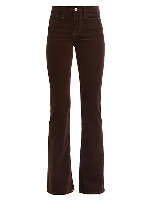 LMBIS820 Le mini boot cut slit corduroy