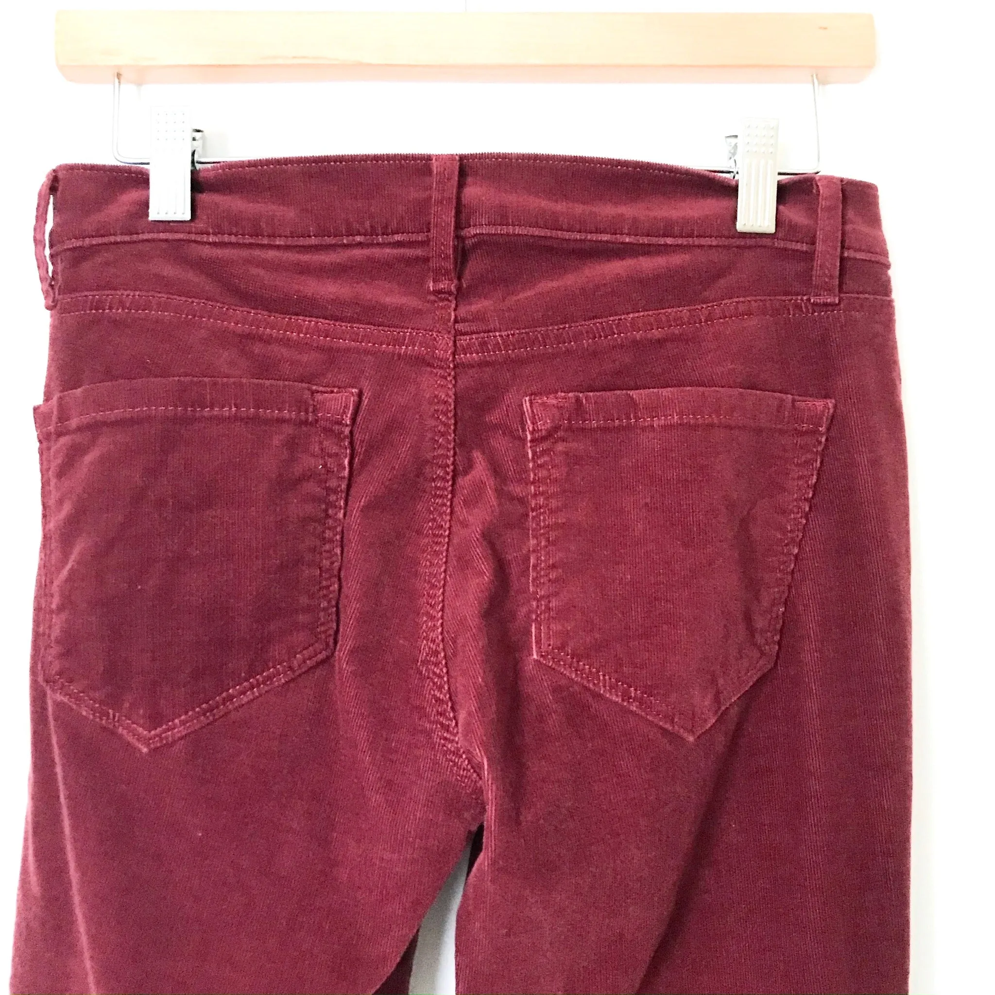 LOFT Burgundy Corduroy Modern Skinny Pants- Size 26/2 (Inseam 29.5")