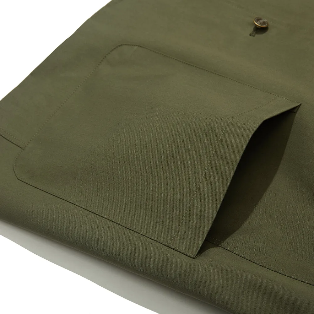 LOGO COLLAR COTTON BASIC JACKET KHAKI