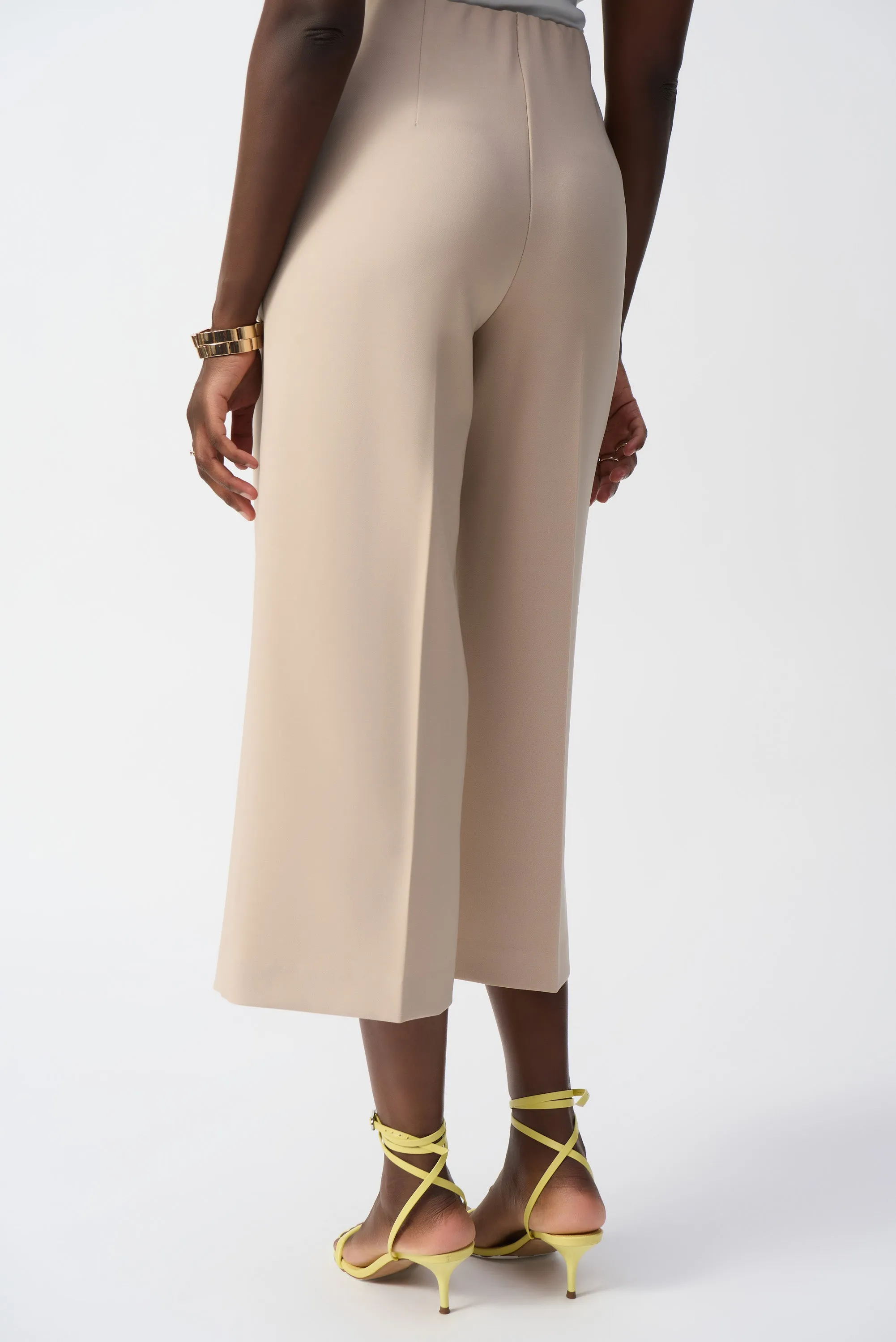 Lux Twill Pull-on Culotte Pants