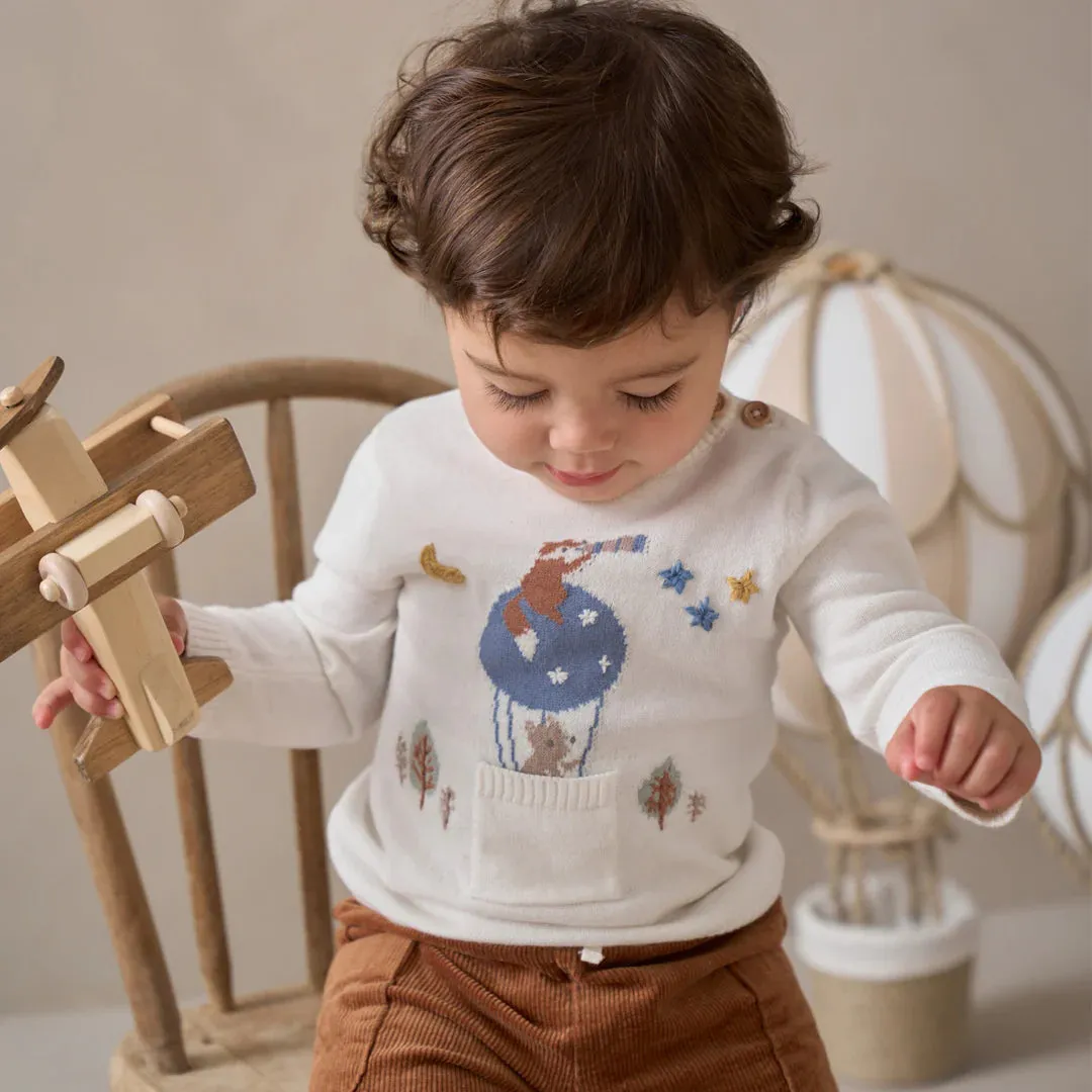 Magical Adventure Ivory Pullover & Corduroy Pants Set