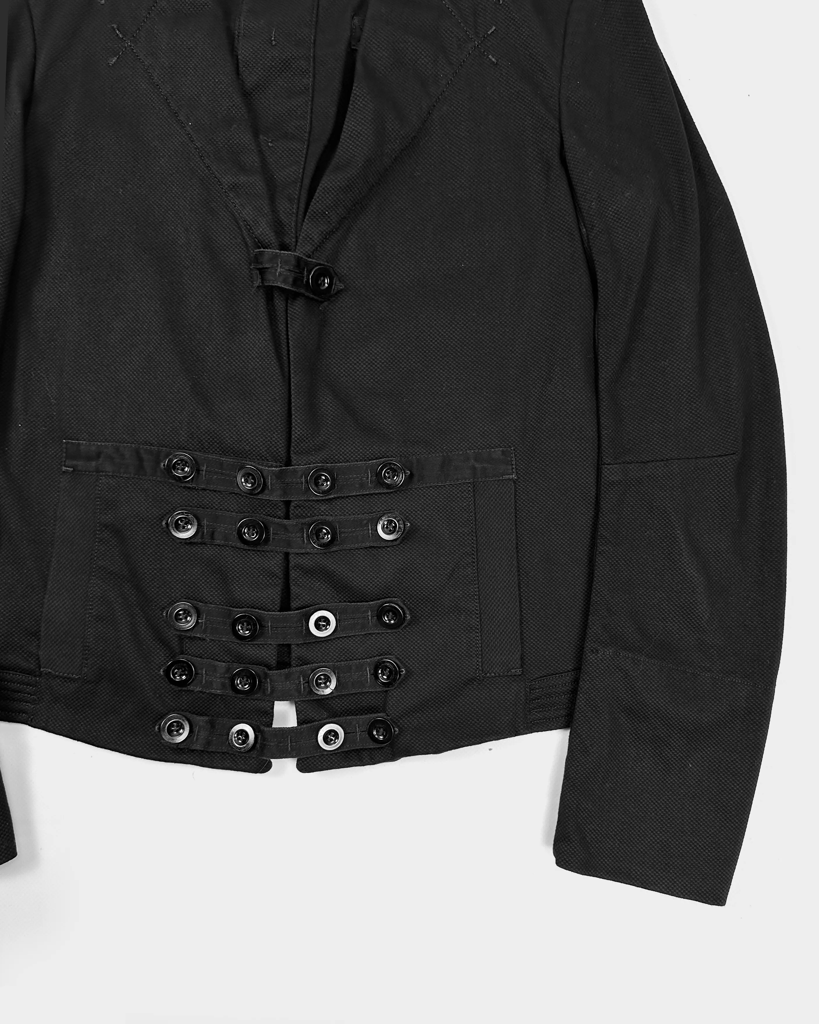 Marithé François Girbaud Black Bondage Jacket 2000's