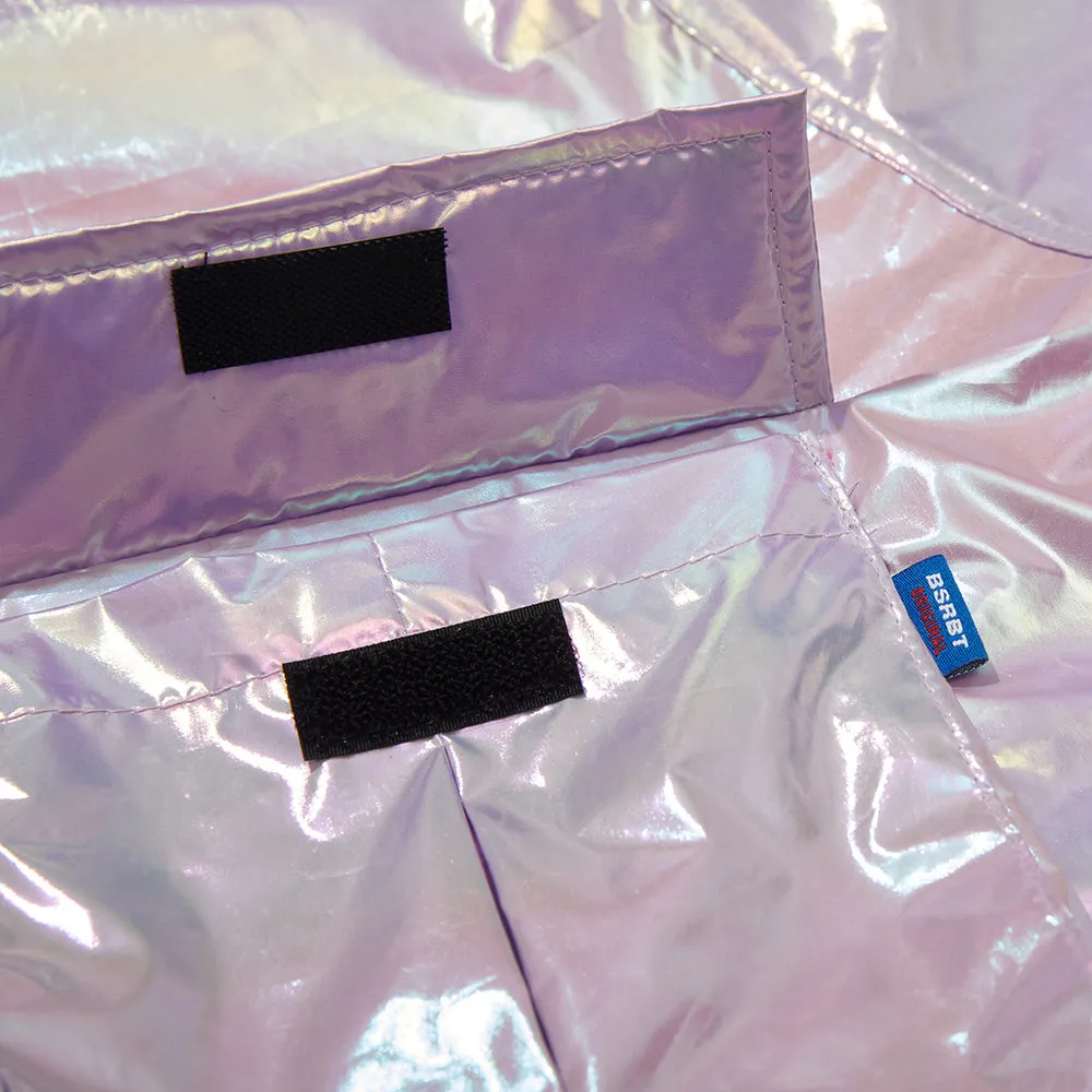 MELLOW 4POCKET HOODED JACKET HOLOGRAM PINK