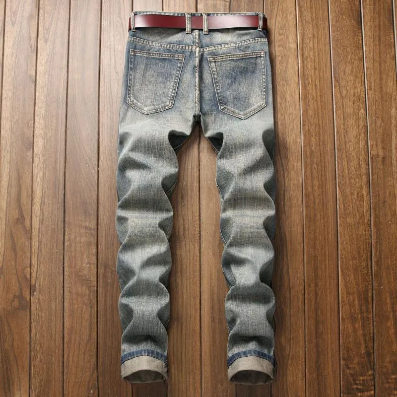 Men's Ripped Straight Fit Jeans 24376452L