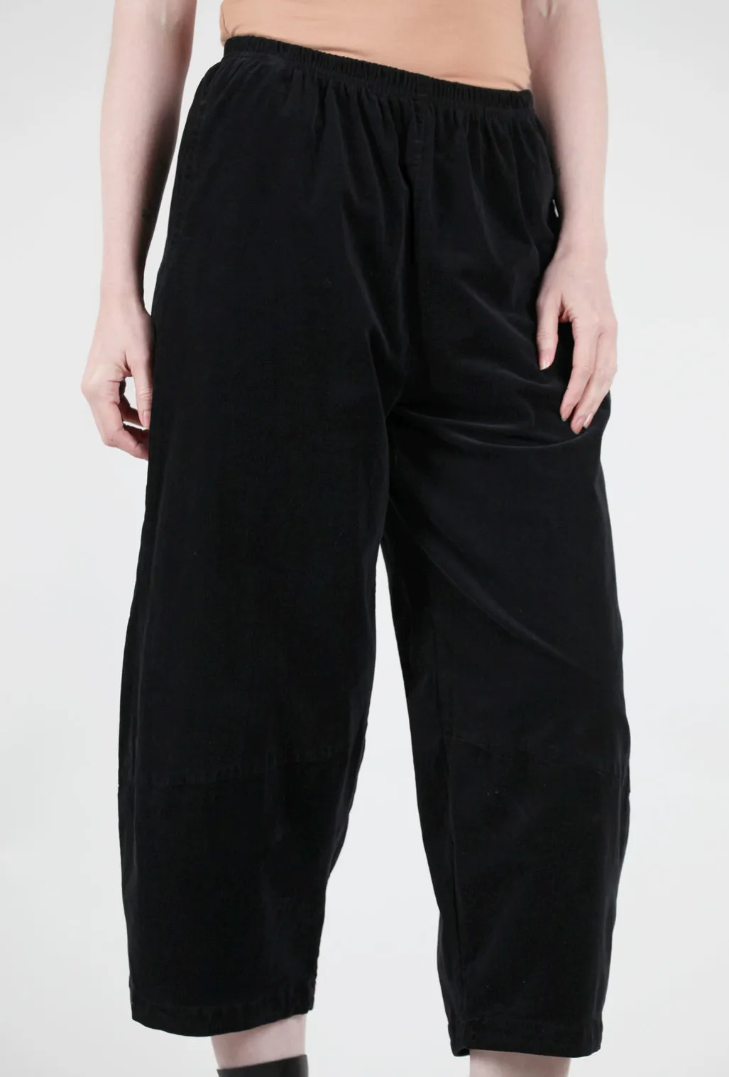 Mini-Cord Lantern Pant, Black