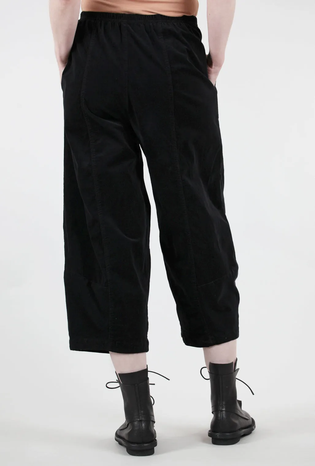 Mini-Cord Lantern Pant, Black