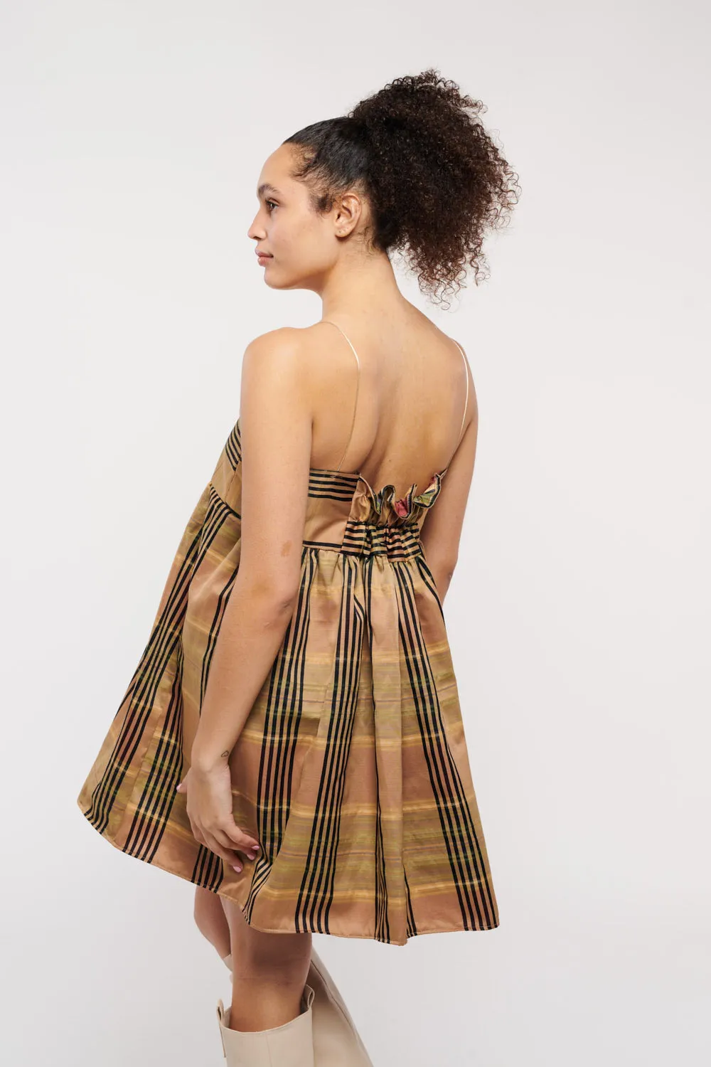 Mini Jean Sleeveless Plaid Taffeta by Madeline Marie