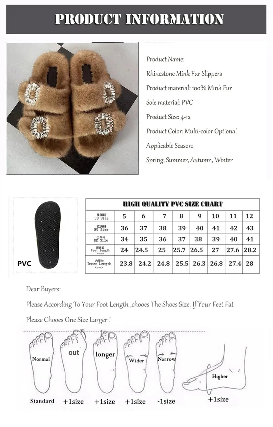 Mink Fur Slippers - Cozy Winter Shoes for Women | Flat and Fur-Feal Design