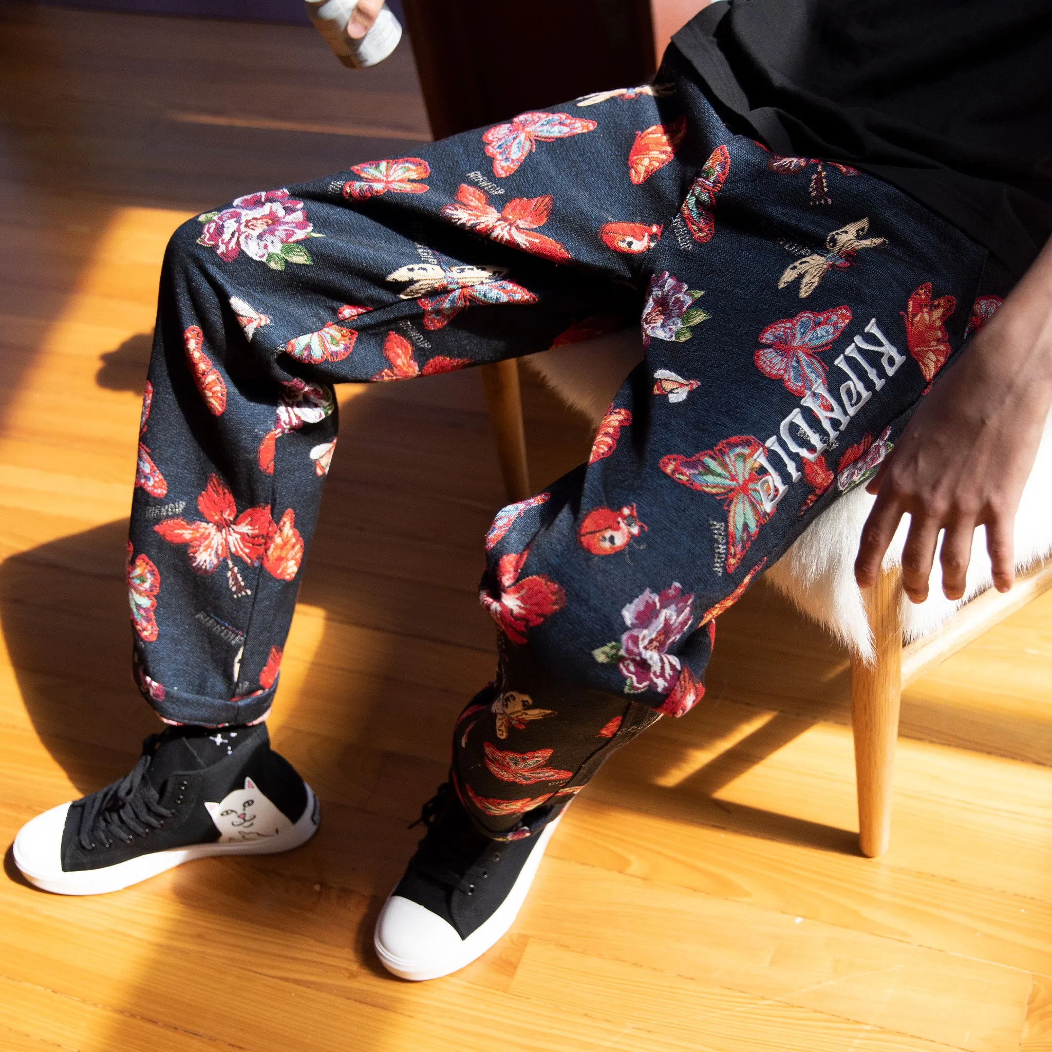 Monarch Butterfly Pants (Black)