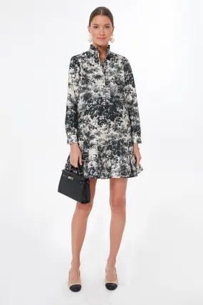 Noir Cypress Toile Tate Dress