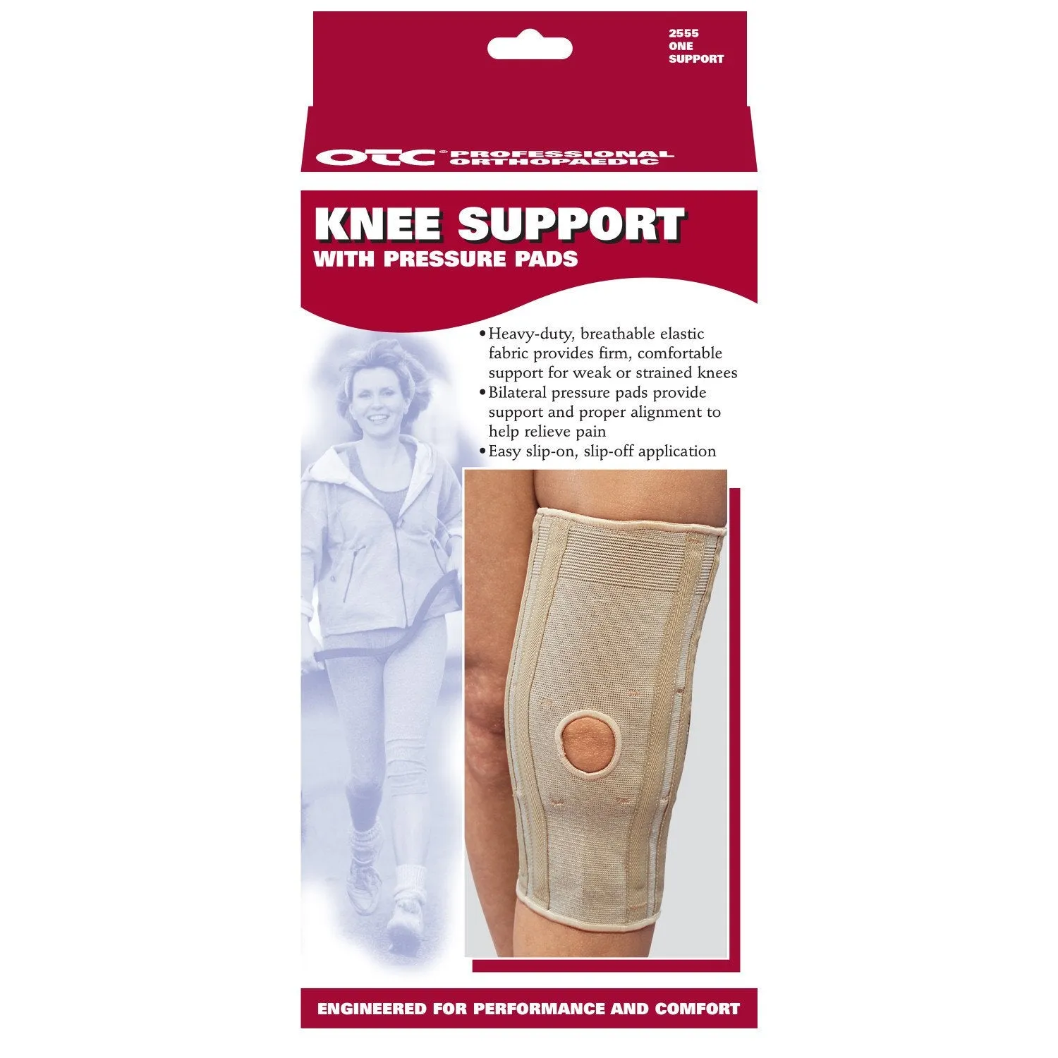 OTC KNEE SUPP ELAST PADS - 2555