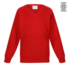 Performa 50 - plain 50/50 v-neck school jumper / pullover