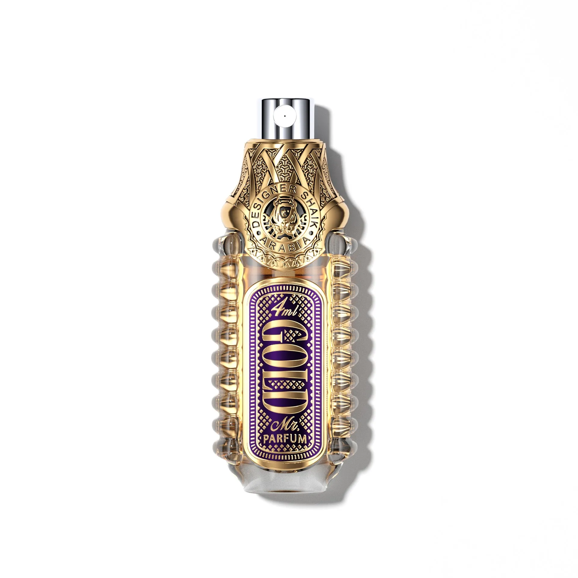 Petite Opulent Shaik Amethyst Gold Parfum for Men 4ml