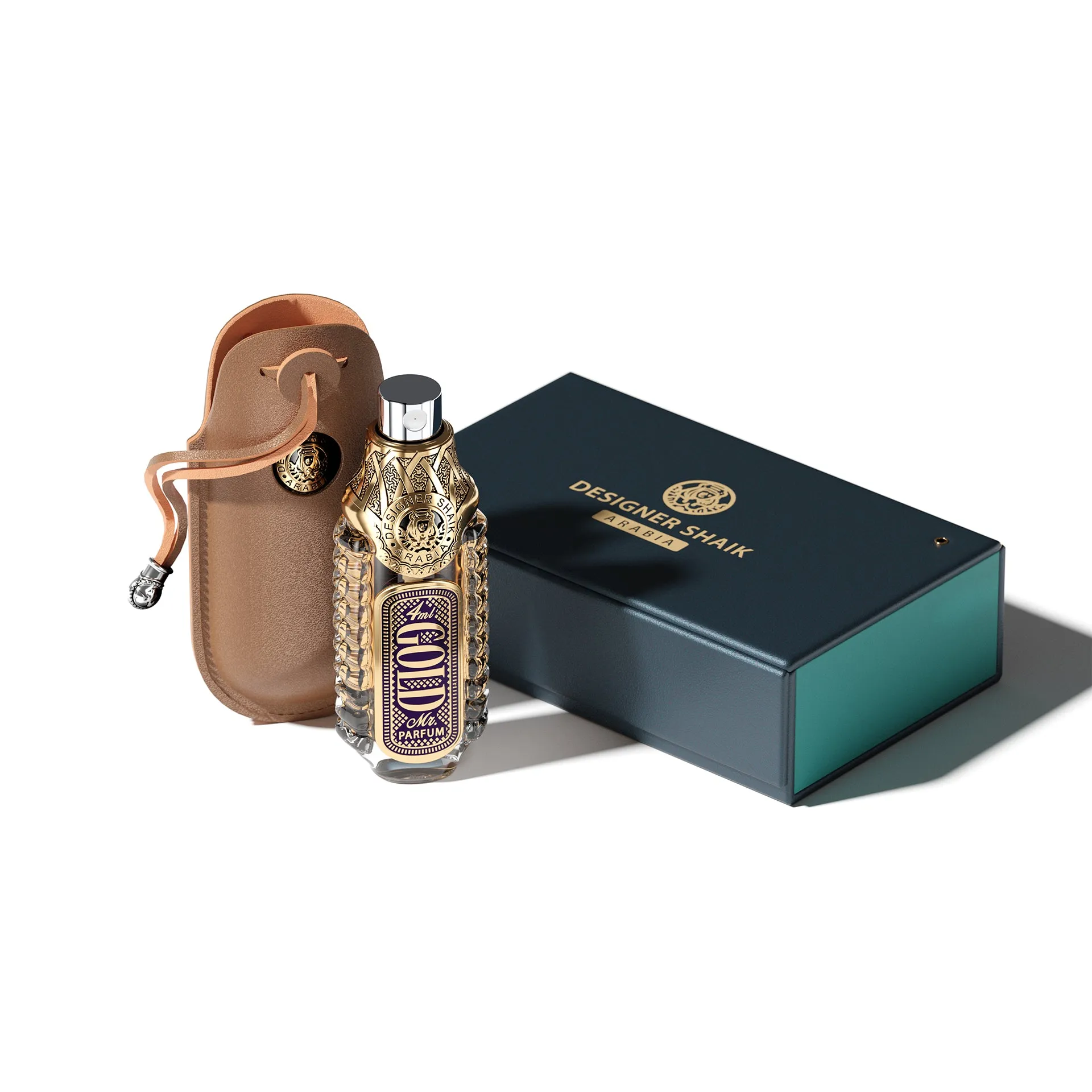 Petite Opulent Shaik Amethyst Gold Parfum for Men 4ml