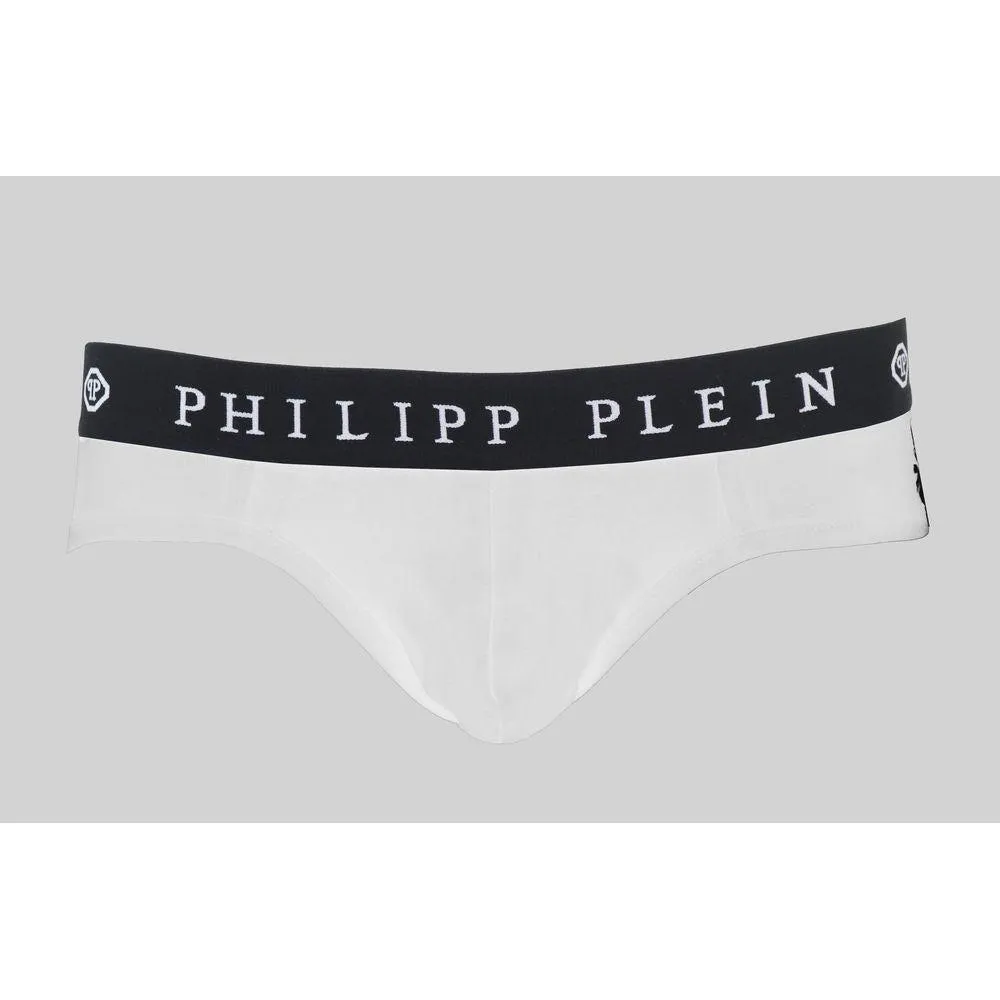 Philipp Plein White Cotton Men Boxer Short