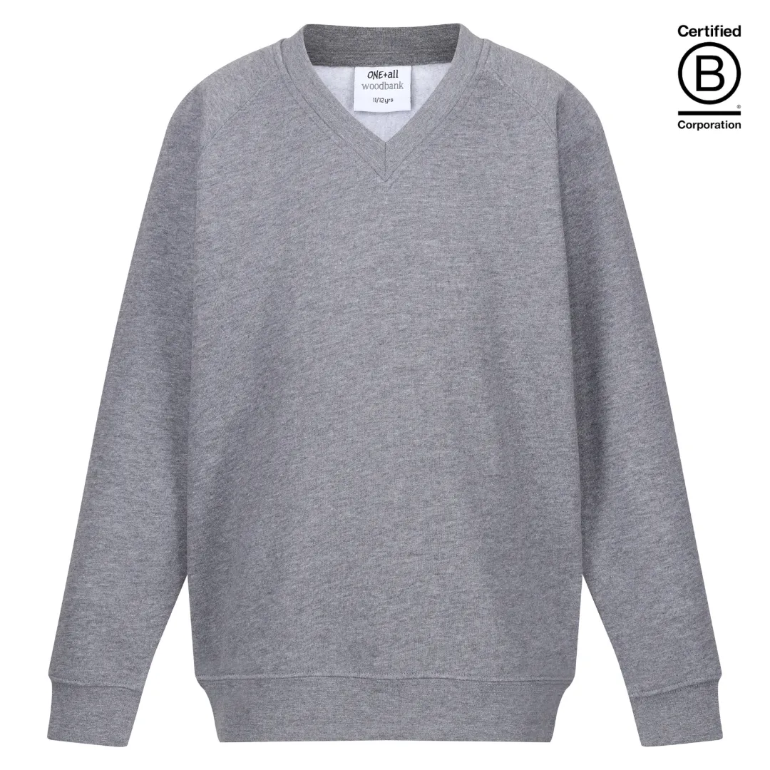 Plain v-neck school jumpers / sweatshirts