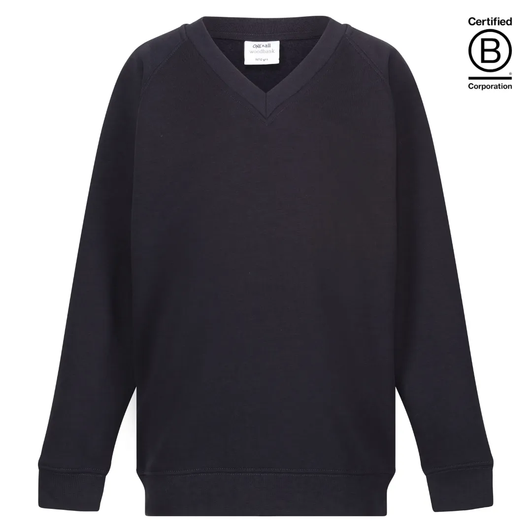 Plain v-neck school jumpers / sweatshirts